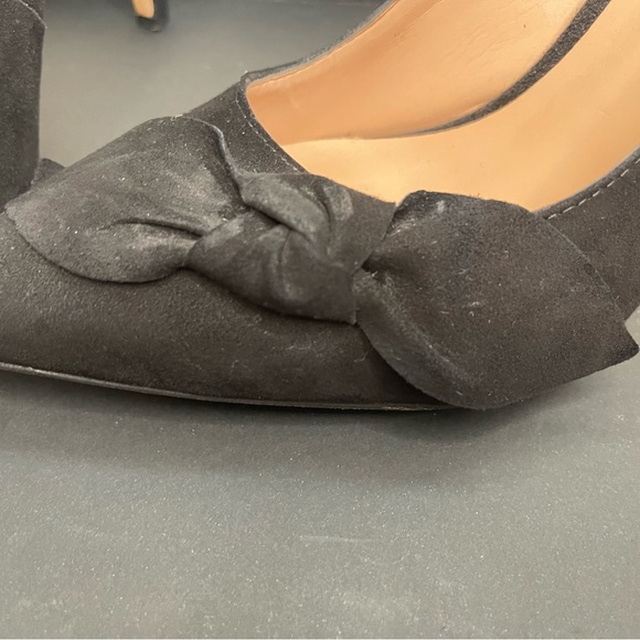 Sole Society Black suede heels with bow detail - Picture 7 of 10